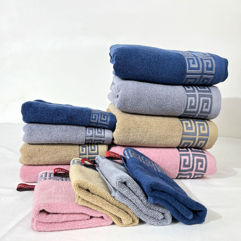 Pink Luxury Cotton Towel Set - 6-Piece Highly Absorbent Bath & Hand Towels 4