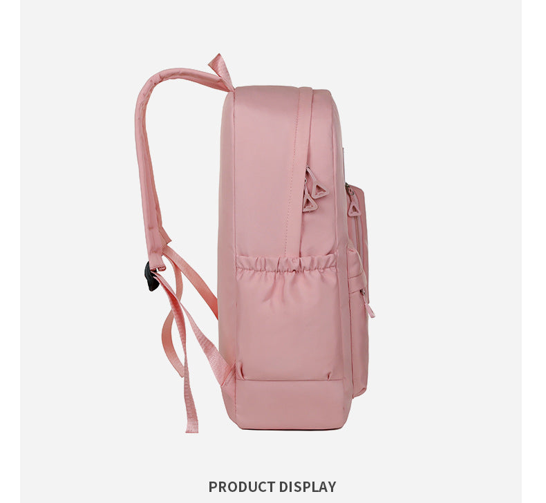 White Large Capacity Travel Backpack for Girls - Waterproof School Bag with Detachable Pencil Case 6