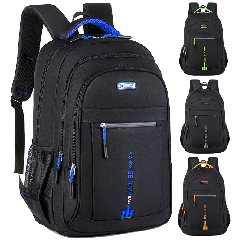 Black Large Capacity Business Backpack for Men and Women - Waterproof Laptop School Bag with Breathable Design