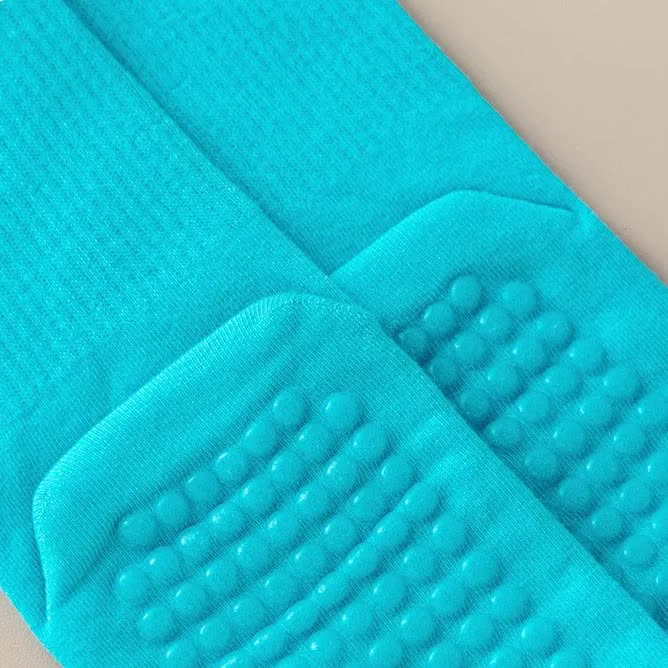 3 Pcs Purple Non-Slip Yoga Socks with Cross Straps - Cotton Pilates Dance Socks for Women, Lightweight Comfort 7