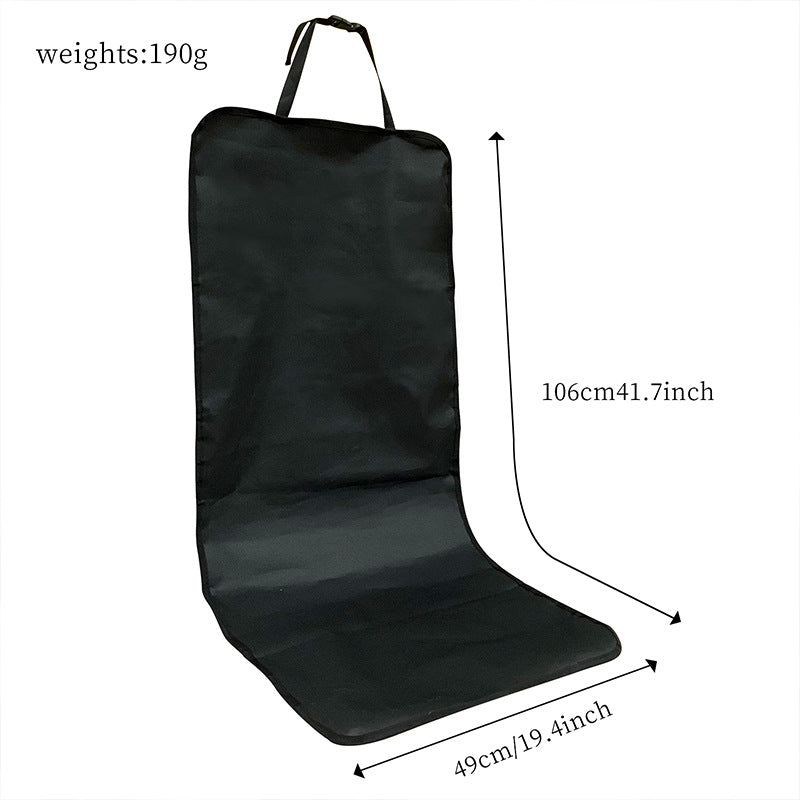 4 Pcs Black with Paw Waterproof Pet Car Seat Cover - Scratch-Resistant Oxford Cloth  for Dogs and Cats (106 x 49 cm) 4