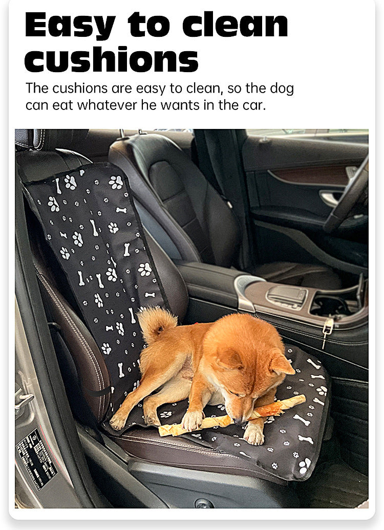 4 Pcs Black Waterproof Pet Car Seat Cover - Scratch-Resistant Oxford Cloth  for Dogs and Cats (106 x 49 cm) 6