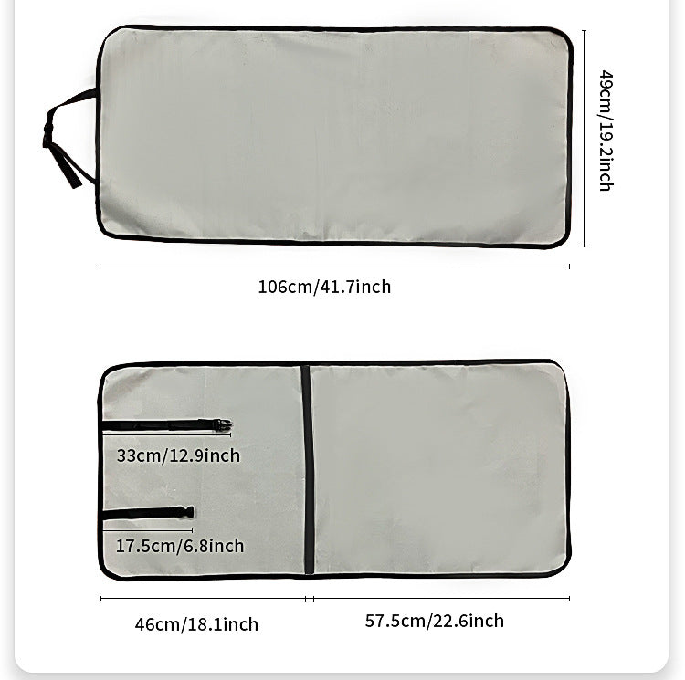 4 Pcs Light Grey Waterproof Pet Car Seat Cover - Scratch-Resistant Oxford Cloth  for Dogs and Cats (106 x 49 cm) 5
