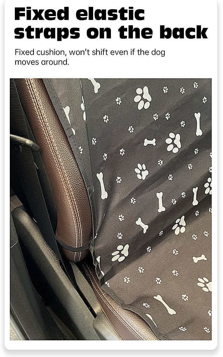 4 Pcs Light Grey Waterproof Pet Car Seat Cover - Scratch-Resistant Oxford Cloth  for Dogs and Cats (106 x 49 cm) 8