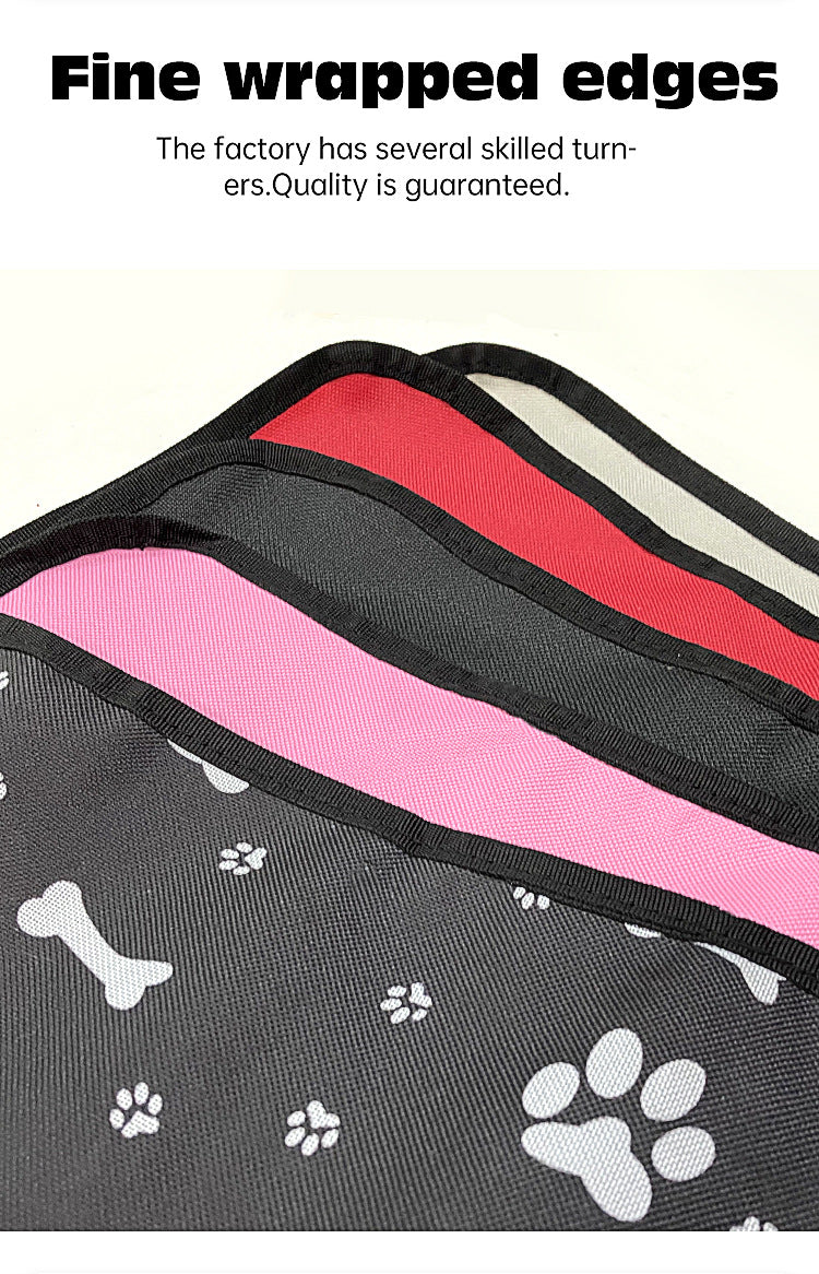 4 Pcs Dark Grey Waterproof Pet Car Seat Cover - Scratch-Resistant Oxford Cloth  for Dogs and Cats (106 x 49 cm) 9