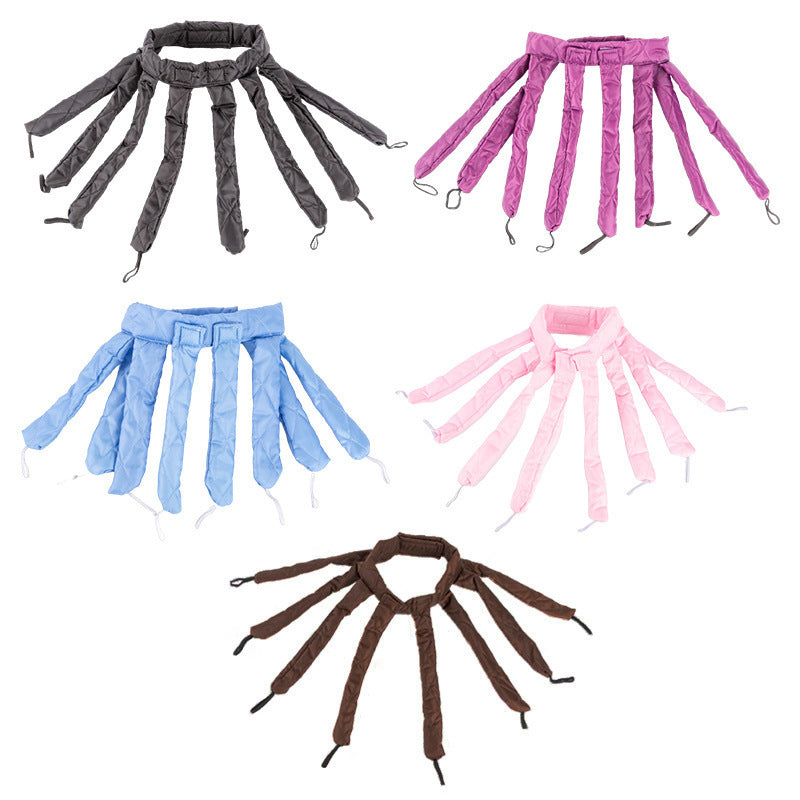 Pink Heatless Octopus Hair Curlers 2-Pack - 50cm Soft Fabric Curling Rods for Effortless, Damage-Free Curls 8