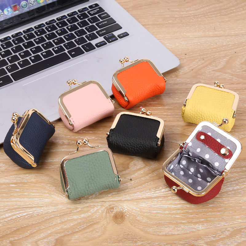 Yellow Mini Jewelry Pouch - Compact PU Leather Coin Purse for Earrings, Rings, and Necklaces, 6.5x5x3.5cm 3