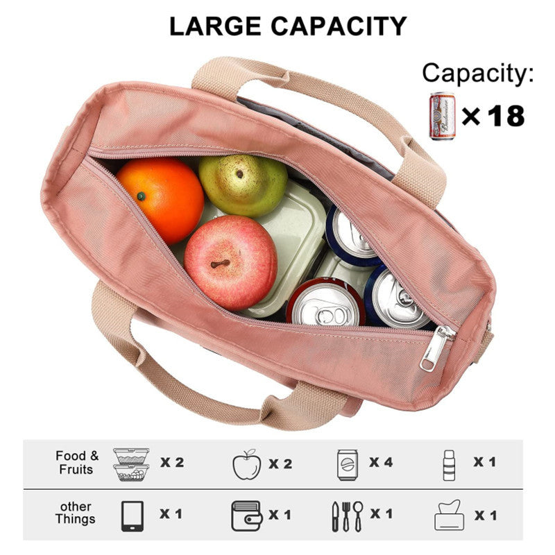 Green Spacious Insulated Lunch Bag - Wide Open Design, Removable Strap, Side Water Bottle Pockets - Perfect for Work, Picnic & Travel 4