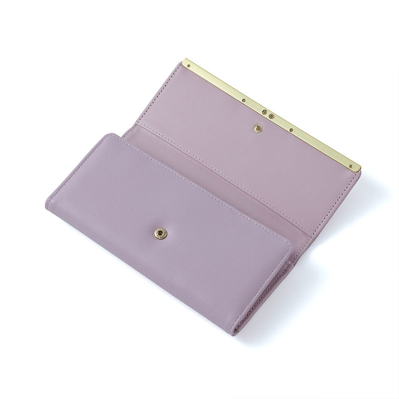 Yellow Elegant Women's Long Wallet - Clutch Purse with Zip Coin Pocket & Card Slots 3