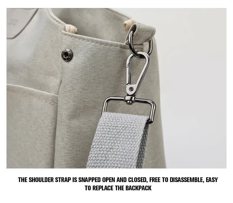 Size Small Khaki Stylish Multi-Function Diaper Bag - Insulated Tote with Shoulder Strap for Baby Essentials 12