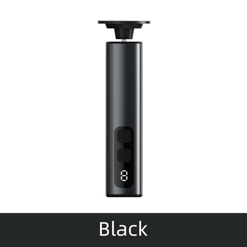 Black Rechargeable Electric Foot File with 9 Speed Settings - Callus Remover for Smooth Feet