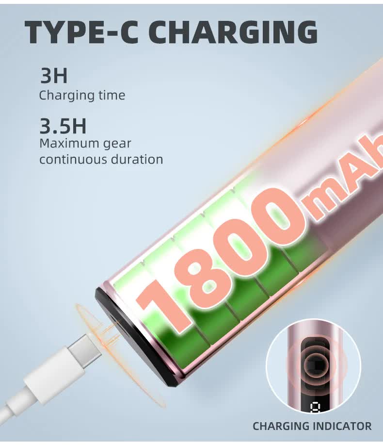 Black Rechargeable Electric Foot File with 9 Speed Settings - Callus Remover for Smooth Feet 10