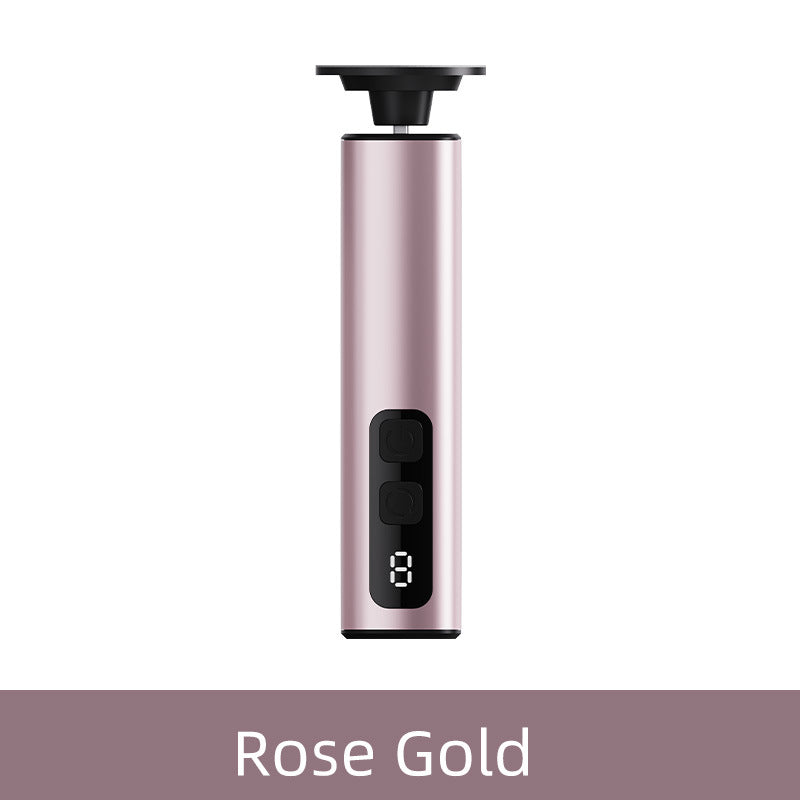 Rose Glod Rechargeable Electric Foot File with 9 Speed Settings - Callus Remover for Smooth Feet