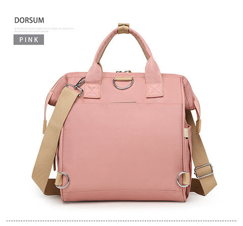 Pink Multifunctional Insulated Lunch Bag for Women - Waterproof, Lightweight, and Stylish for Picnics and Outings 13