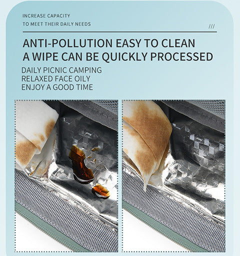 Green Multifunctional Insulated Lunch Bag for Women - Waterproof, Lightweight, and Stylish for Picnics and Outings 6