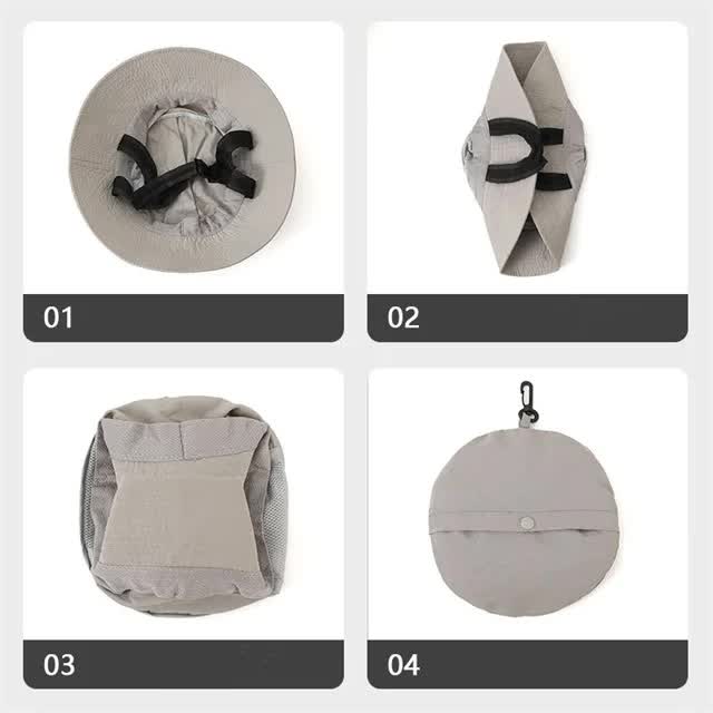 Light Pink UV50+ Sun Protection Bucket Hat - Waterproof, Quick-Dry, Foldable Outdoor Fishing Hat for Men and Women 5