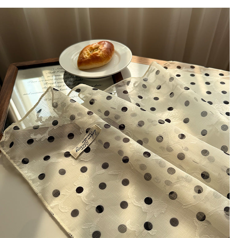 Style 6 Purple Versatile Patterned Square Scarf | 65x65cm Lightweight Polyester Neckerchief Headband | Vintage Polka Dot & Floral 3