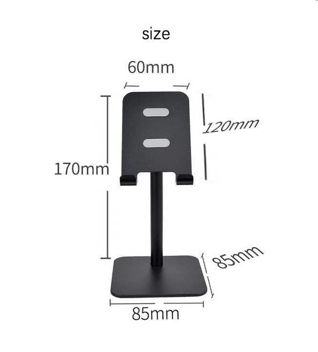 Rose Gold Adjustable Aluminum Alloy Phone and Tablet Stand - Telescopic Desktop Holder for Live Streaming and Hands-Free Use 3