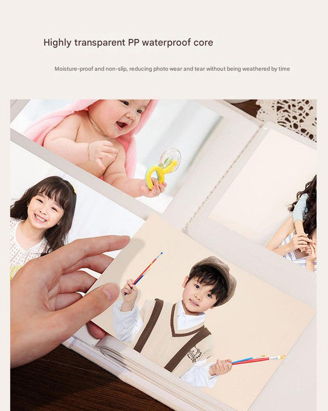 Cover 1 Colorful Cartoon cat pattern 6-Inch 100-Photo Cartoon Cat Album - Large Capacity Family Photo Storage Book with Suede and Crystal Cover 3