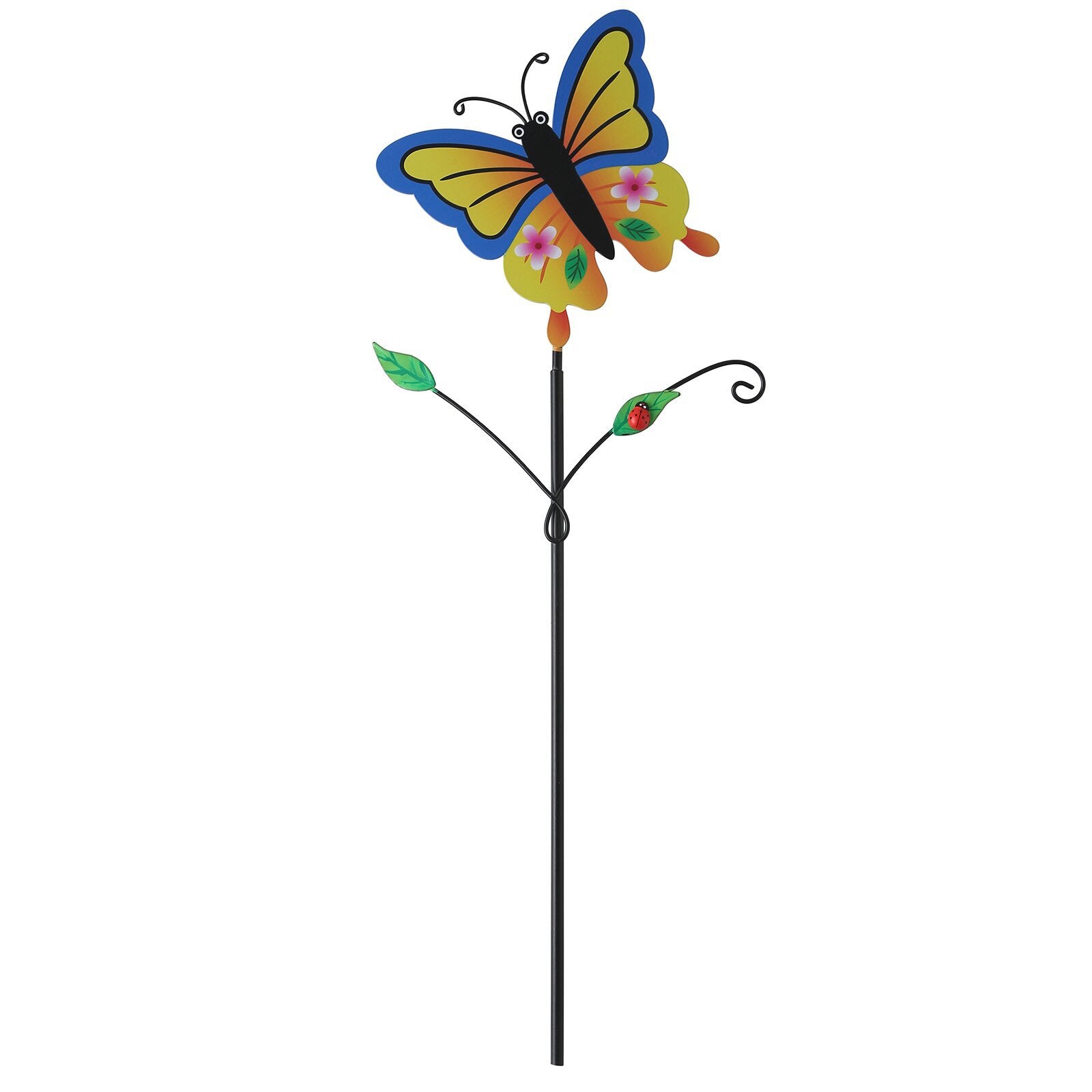 Colorful Butterfly Pattern Charming Metal Garden Stakes | Welcome Yard & Lawn Decor