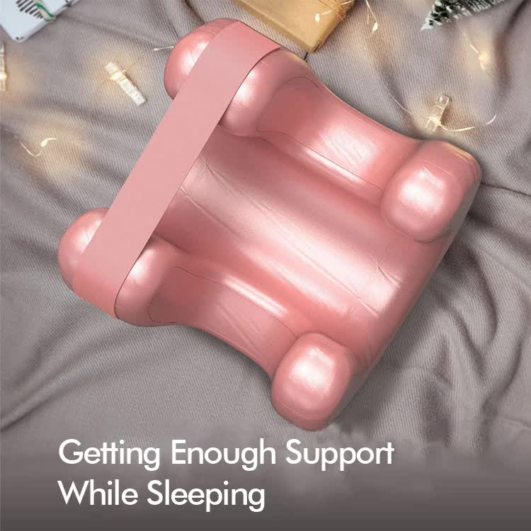 White Beauty Sleep Pillow - Contoured Memory Foam Pillow for Face & Neck Support 7