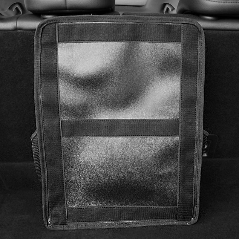 3 Pcs Black Premium Car Back Seat & Trunk Organizer - Multi-Pocket Hanging Storage Bag 4