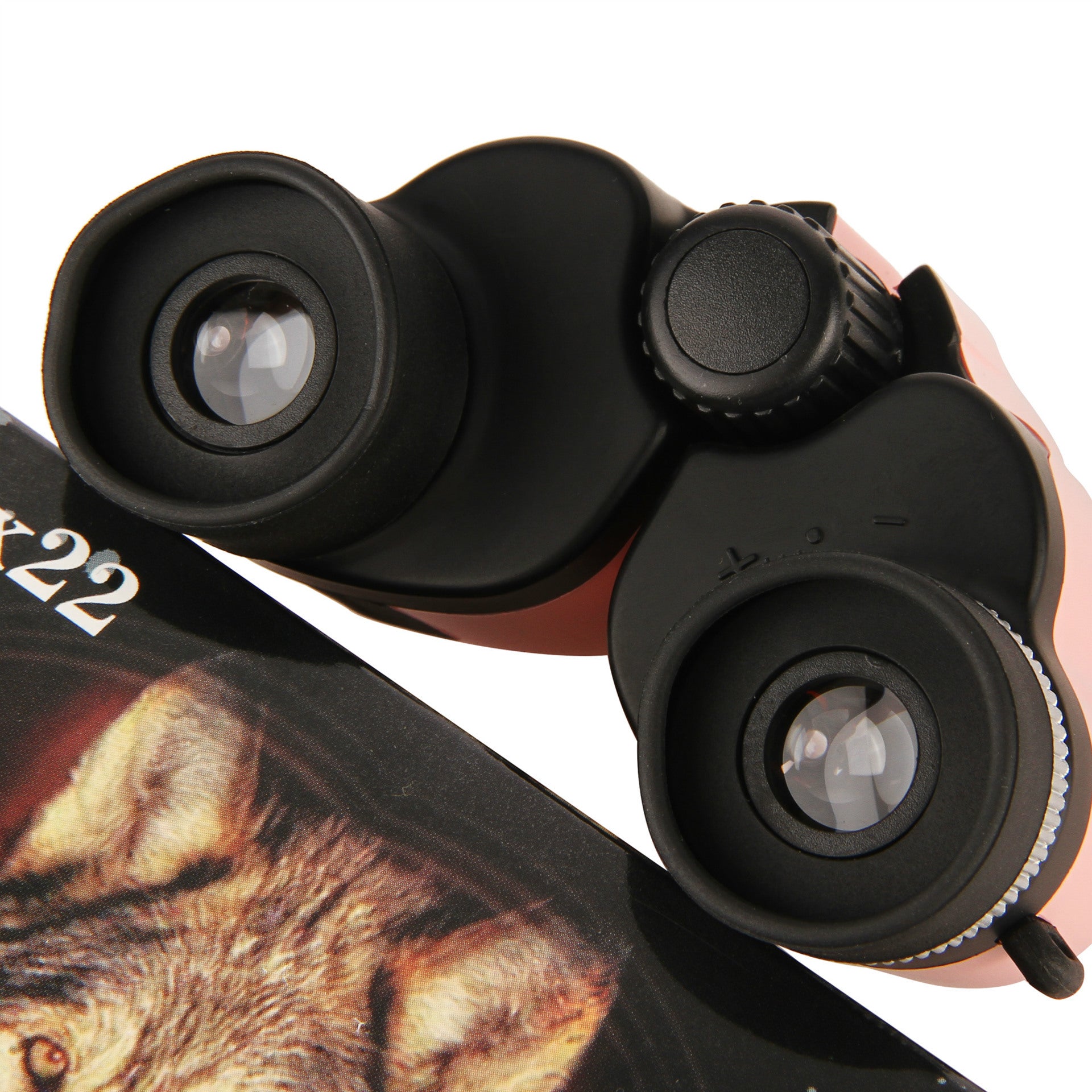 Black 10x22 Compact Binoculars - High-Magnification Multi-Color Portable Telescope for Hiking, Travel & Concerts 4
