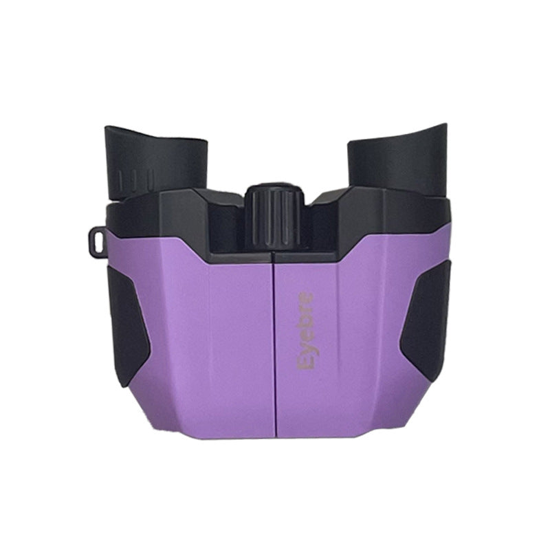 Purple (matte finish) 10x22 Kids Binoculars - Multi-Color Compact High-Definition Telescope for Outdoor Adventures & Concerts