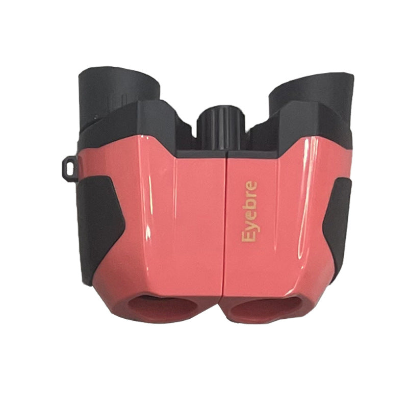 Pink (Glossy) 10x22 Kids Binoculars - Multi-Color Compact High-Definition Telescope for Outdoor Adventures & Concerts