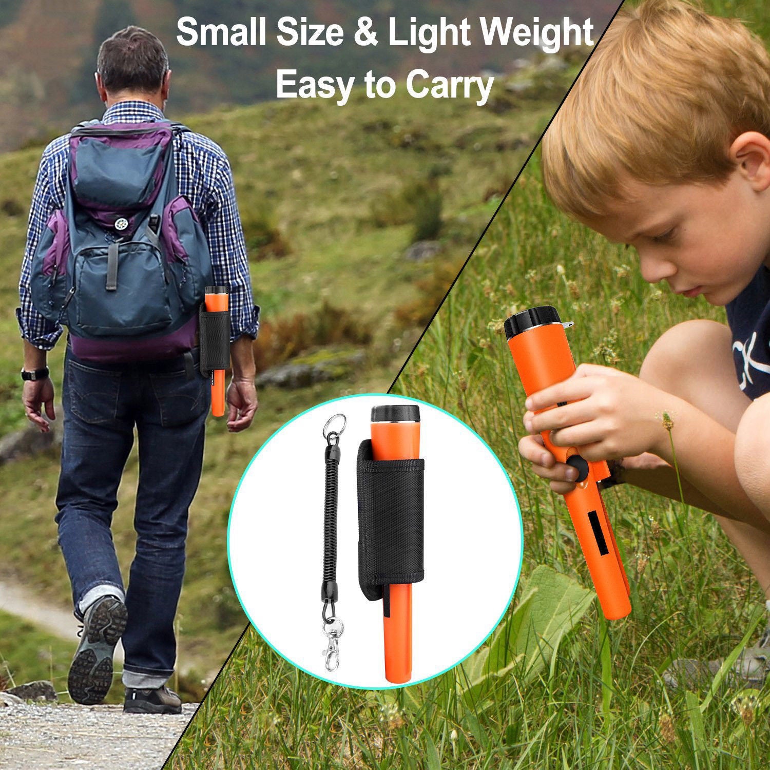 Green High-Sensitivity Metal Detector Pinpointer - GP Pointer with Vibration and Audio Alert for Treasure Hunting 8