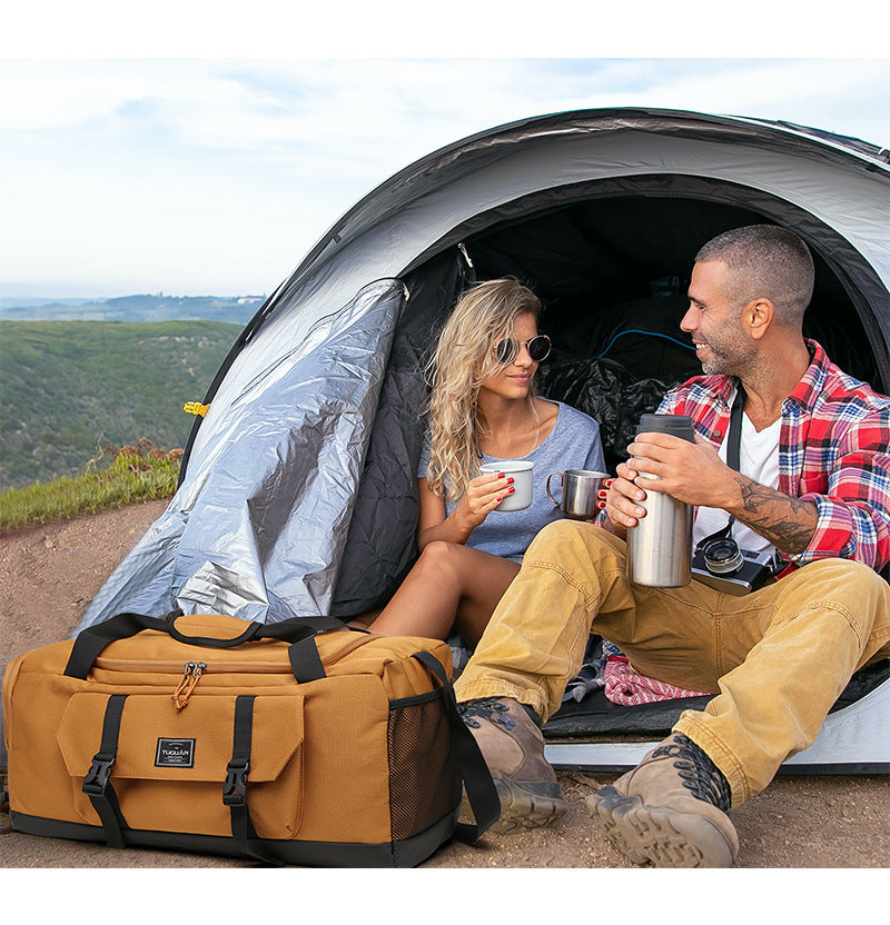 Grey Dry Wet Separation Gym Bag - Yoga Fitness Travel Duffel - Shoe Compartment 5