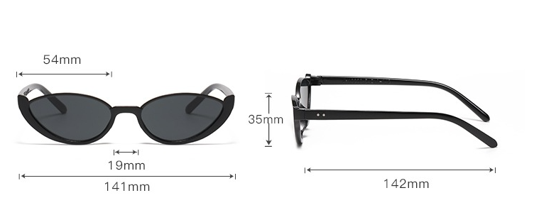 White Frame With Gray Flakes 2PCS Fashionable Cat-Eye Sunglasses for Women - Retro INS Style UV Protection Shades 4