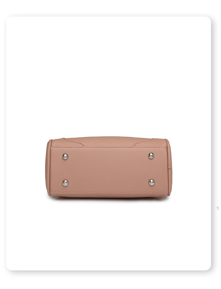 Pink Chic Mini Round Crossbody Bag for Women - Elegant Handbag with Tassel Accent 3