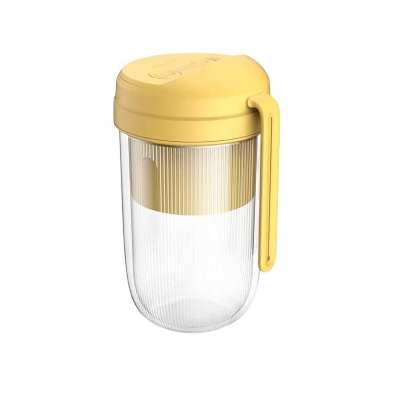 Yelllow Portable Electric Juice Cup - Wireless Mini USB Rechargeable Juicer for Home and Travel
