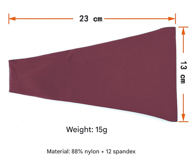 Pink 5-Pack Wide Sports Headbands for Women - Non-Slip Yoga Headwraps with Sweat-Wicking Fabric (88% Nylon+12% Spandex)