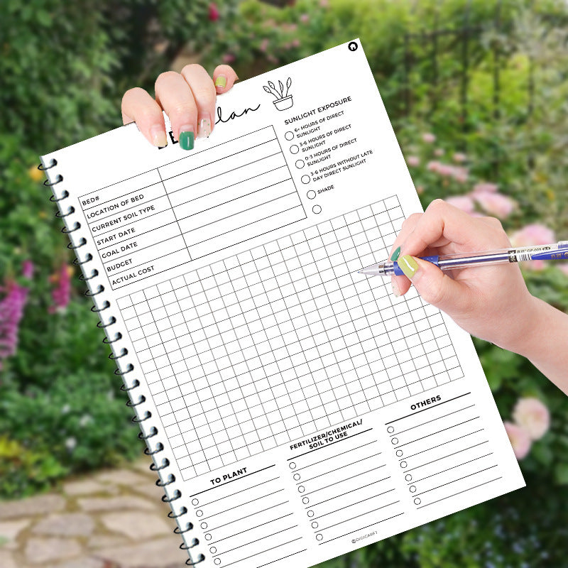 2-Pack Gardening Journal Set - 28.5x21cm (11.22x8.27in) Plant Care Tracker with Watering Schedule - Indoor/Outdoor Polarimeter Logbooks 4
