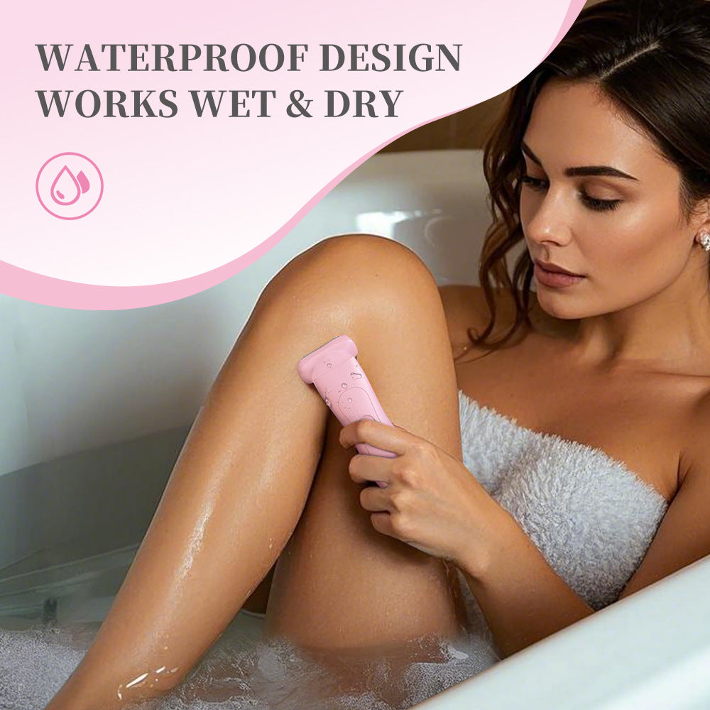 Pink 2-in Women's Electric Body & Bikini Trimmer Kit - Painless Ultra-Close Shaver 3