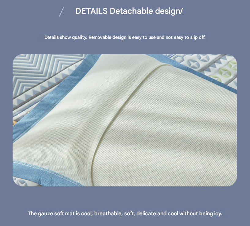 Orange Blue Premium 6-Layer Cotton Gauze Pillowcase Pair - Ultra Soft & Breathable (56x80cm)