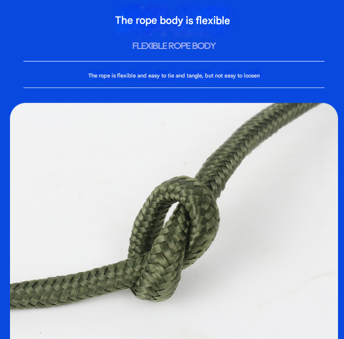 Orange With Wire Core Heavy Duty Adjustable Clothesline Set (4 Pack) - 15m Steel Wire Core Nylon Rope with Hooks for Outdoor & Camping 3