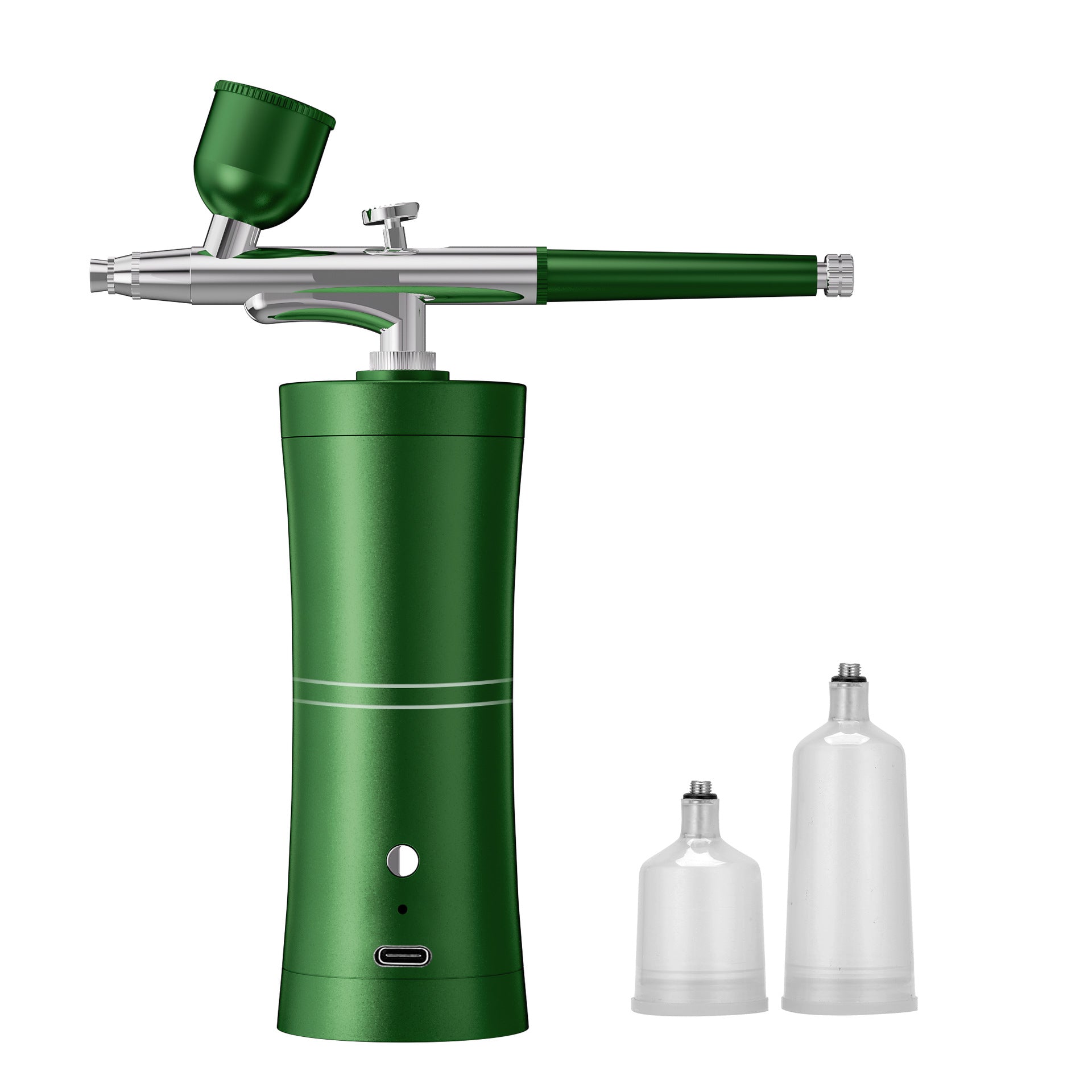 Green Portable Oxygen Infusion Airbrush - Facial Mist Sprayer for Hydration & Skincare