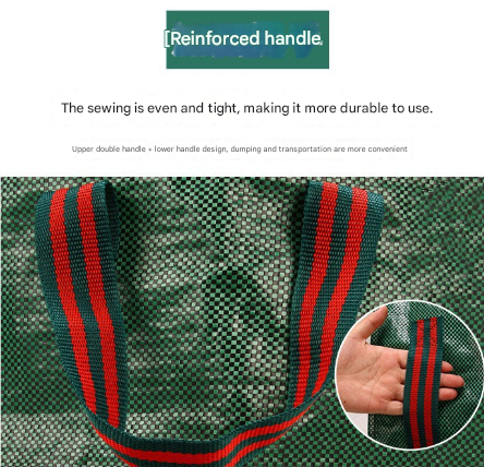 300L(Calibre67*84cm) Heavy Duty Collapsible Garden Waste Bags (Set of 2) - Large Reusable Yard Leaf Bin 4