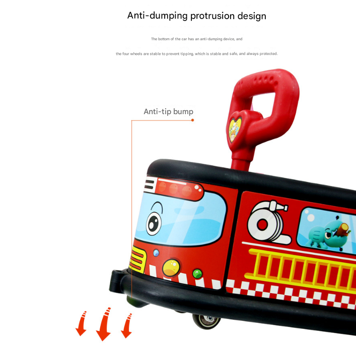 Taxi Quiet Ride Twist Car for Toddlers - Fun Wiggle Ride-On Toy 3