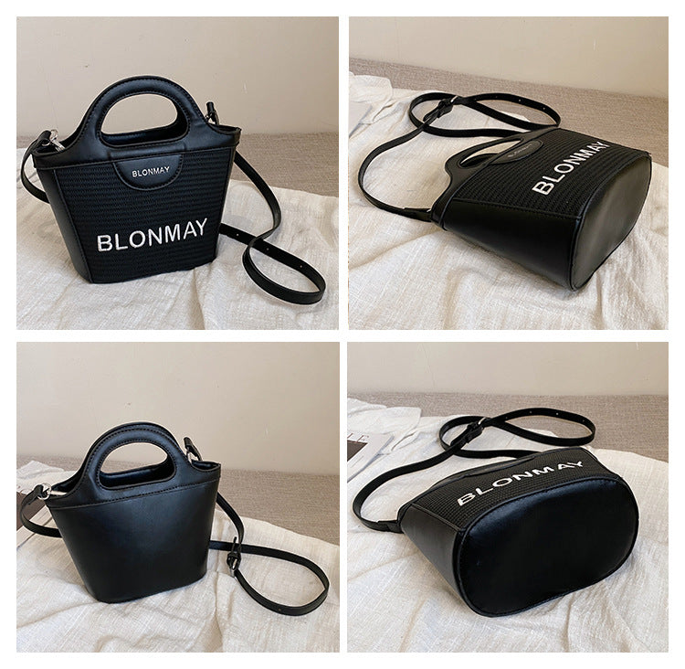 Small and lightweight black BLONMAY bucket bag, perfect for everyday use 3