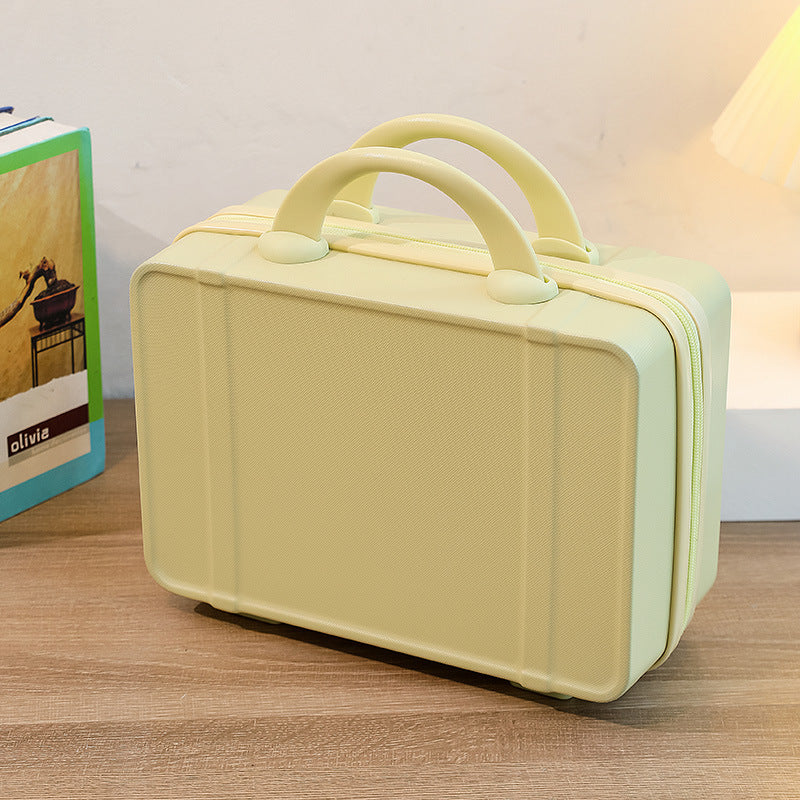Personalized stylish and lightweight Light yellow mini suitcase for short trips