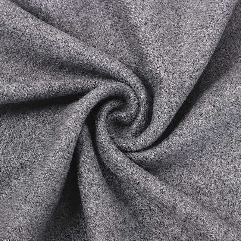 Luxury Cashmere Blend Scarf, Large 200x70cm Fringed Scarf (Light Taro) 5