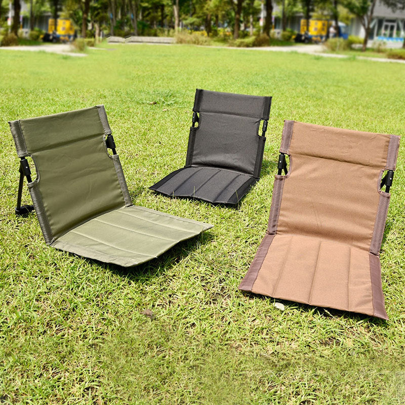 Portable Folding Beach Chair - Reclining Outdoor Seat 68x39.5x40.5cm with Carry Bag in white 4