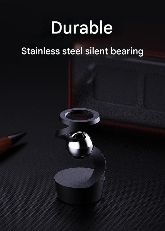 Desktop Levitating Gyro,Magnetic Floating Desk Toy for Stress Relief, Elegant Design-silver 5