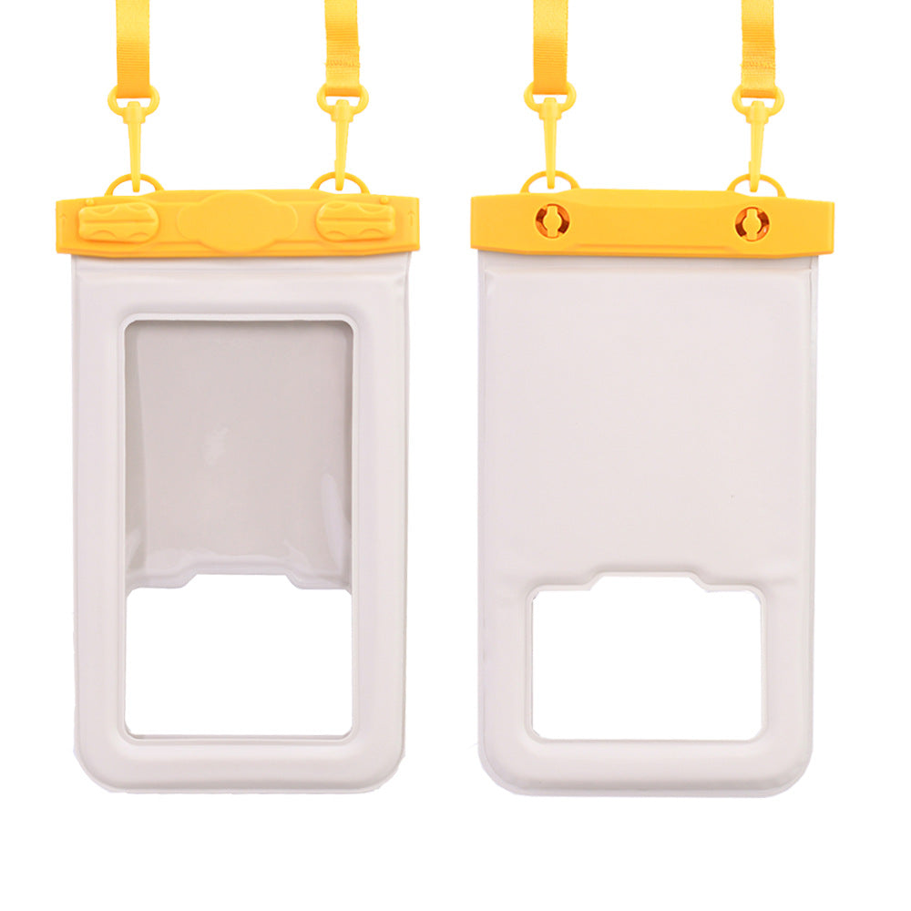 IPX8 Waterproof Phone Pouch with Inflatable Floating Layer,Touchscreen Dry Bag for Swimming(yellow) 7