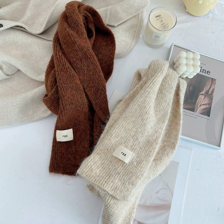 Yellow Cozy Knit Scarf - Soft Wool-Blend Winter Neck Wrap, Warm and Stylish 5