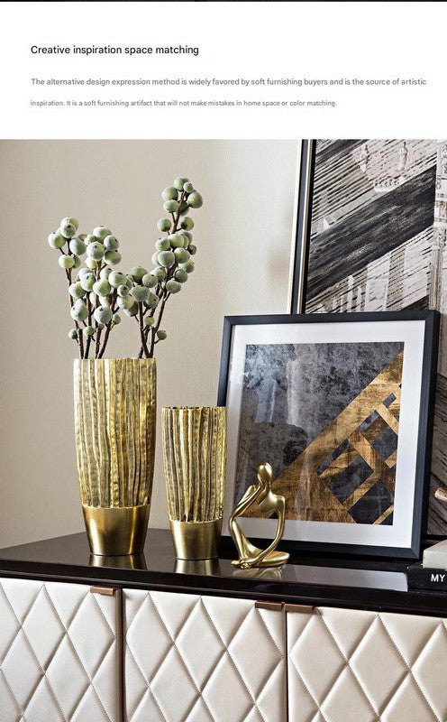 Nordic Abstract Resin Figurine - Modern Minimalist Home Decor Sculpture(Gold) 5